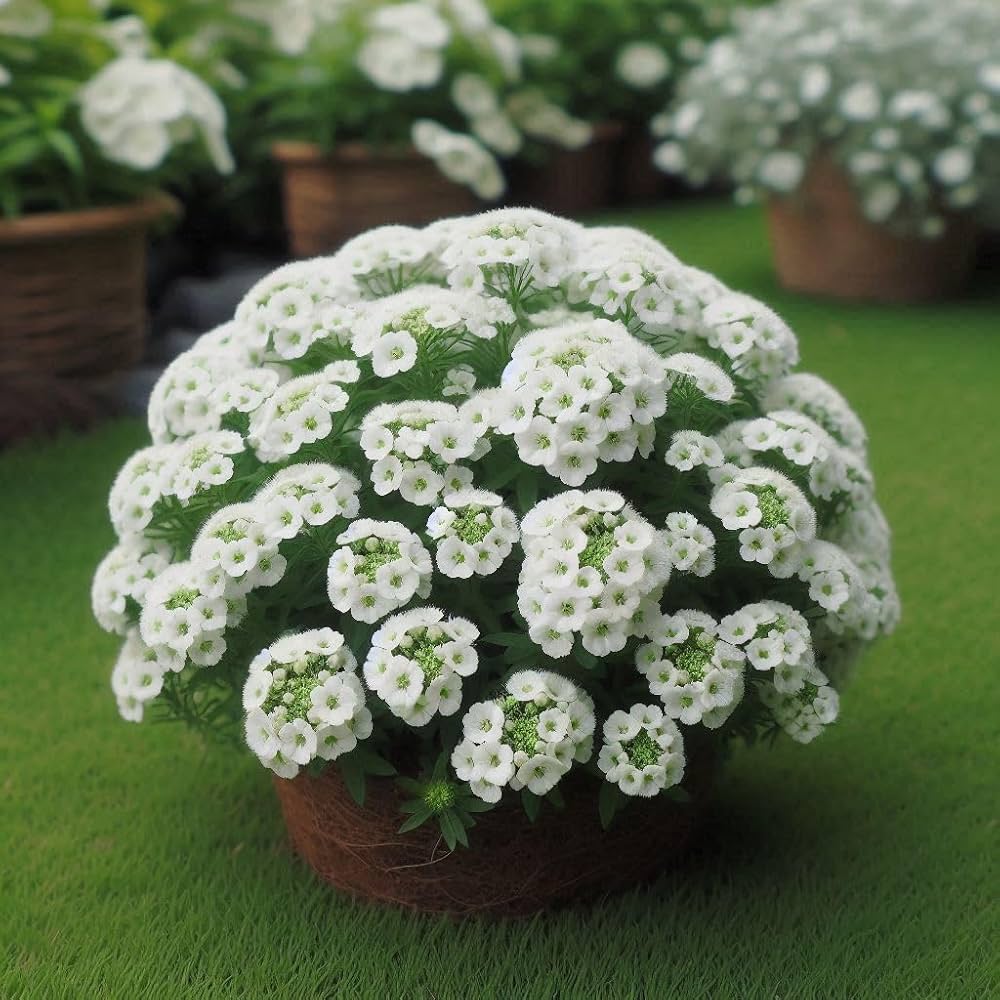 Alyssum Lobularia Maritima Flower Seeds for Planting Heirloom Non-GMO Seeds